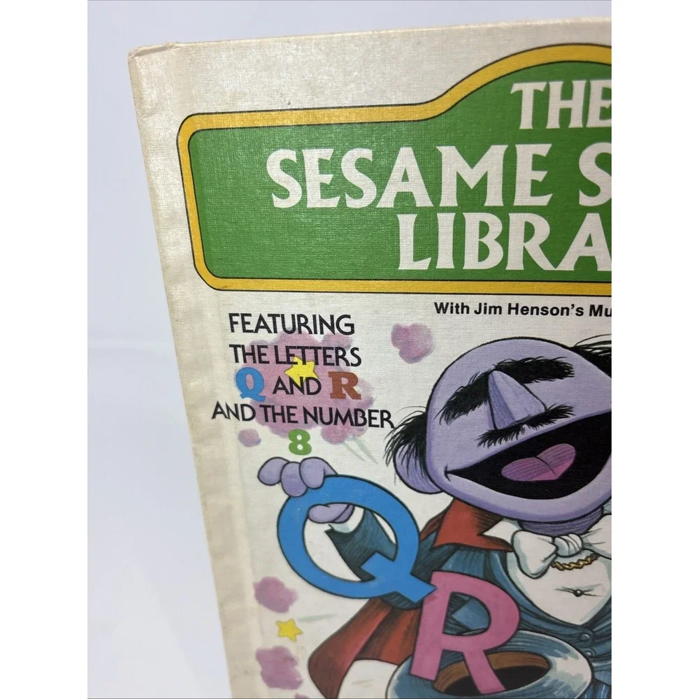 Vintage‎ Sesame Street Library Books Lot Volumes 4 7 8 Funk & Wagnalls Muppets